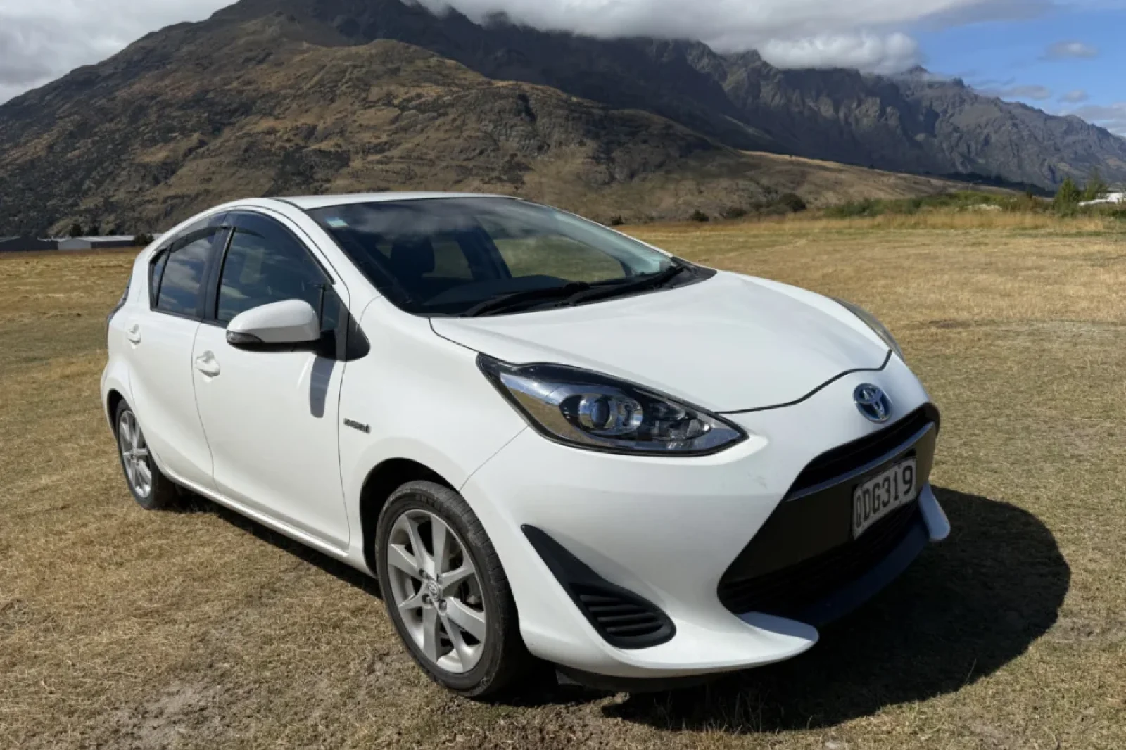 Rent Toyota Aqua  White 2017 in Queenstown
