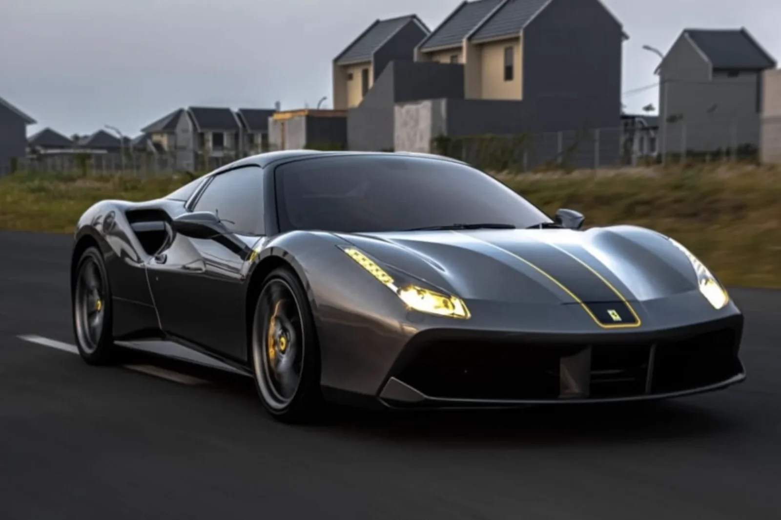 Rent Ferrari 488 Pista  Grey 2019 in Bali