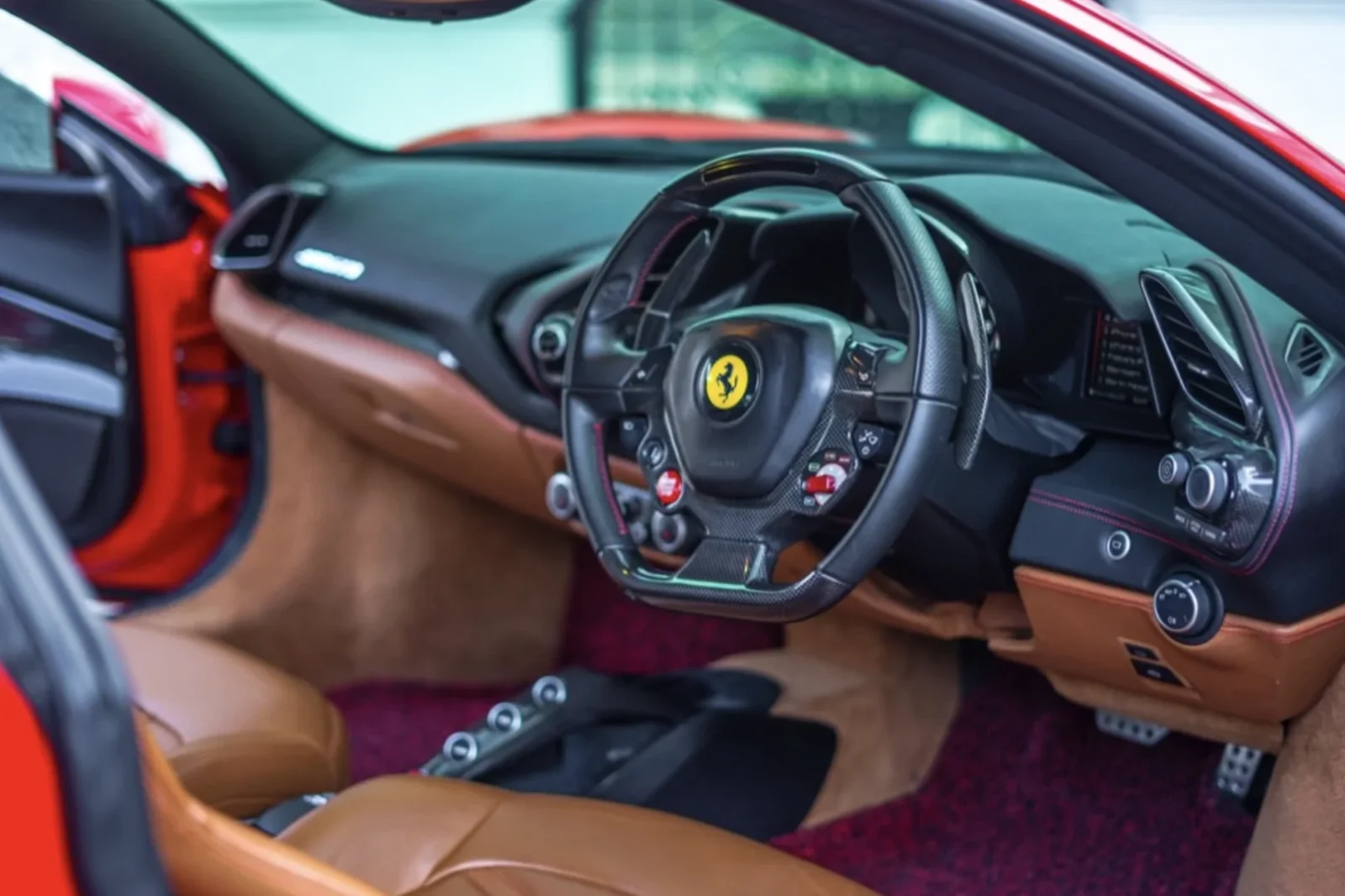 Rent Ferrari 488 Pista  Red 2020 in Bali - 2 