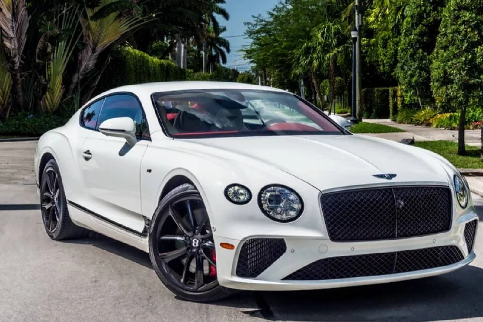 Rent Bentley Continental GT White 2022 in Miami