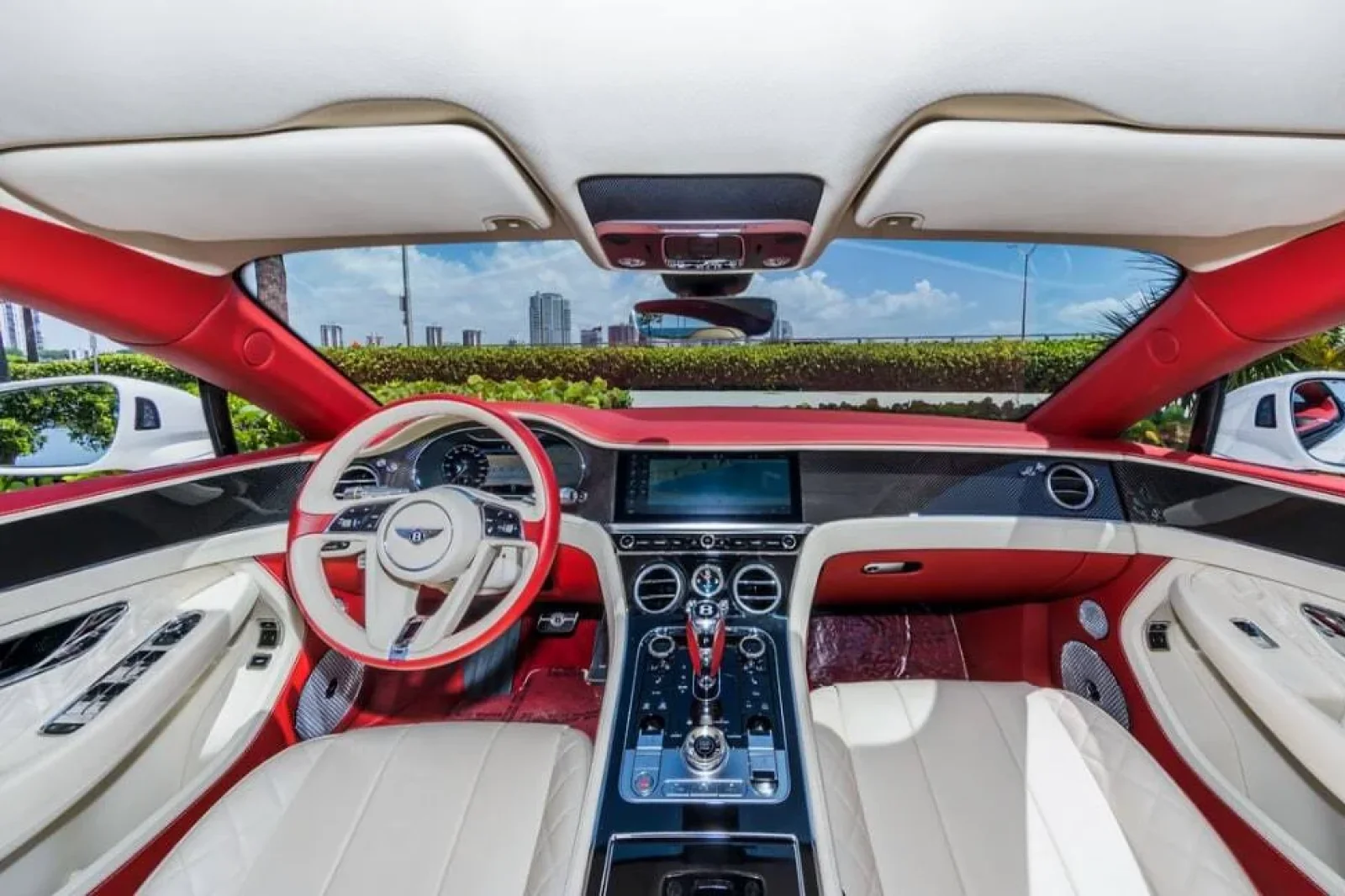 Rent Bentley Continental GT White 2022 in Miami - 3 