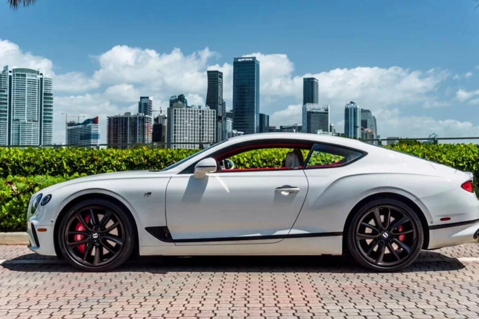 Rent Bentley Continental GT White 2022 in Miami - 8 