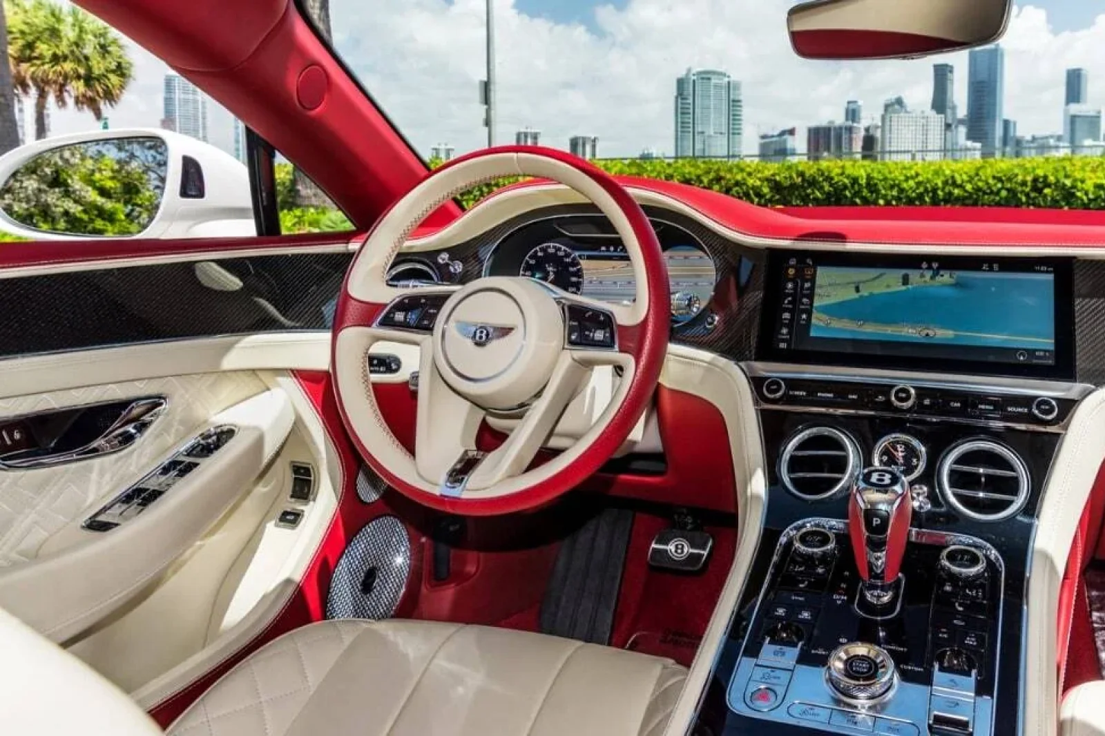Rent Bentley Continental GT White 2022 in Miami - 4 