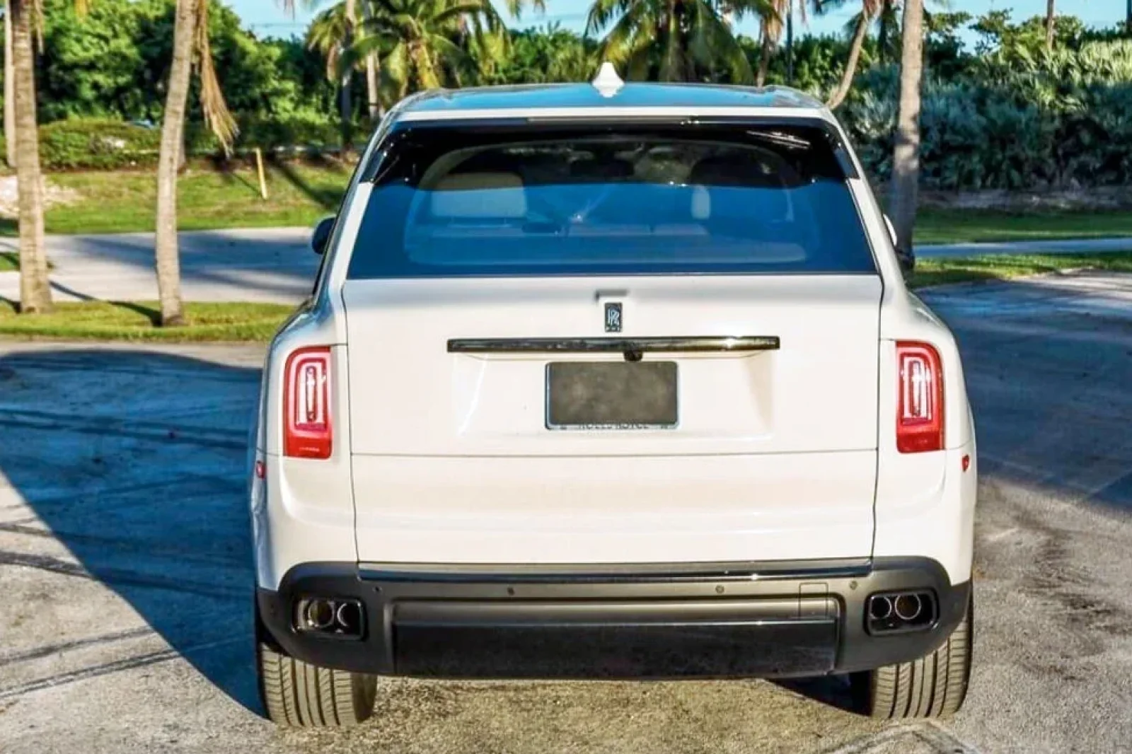 Rent Rolls-Royce Cullinan Black Badge White 2022 in Miami - 6 