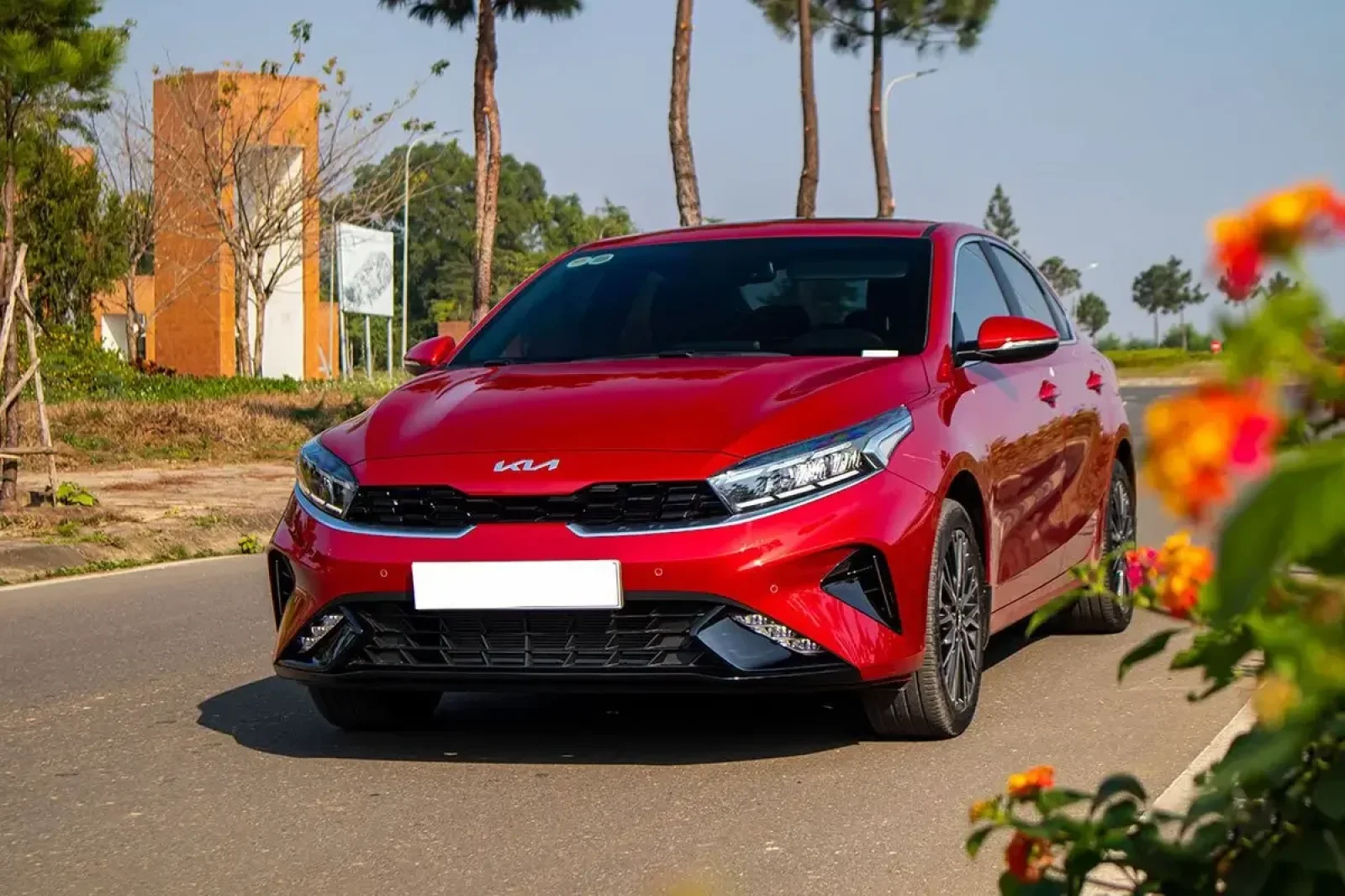 Rent Kia K3  Red 2022 in Nha Trang