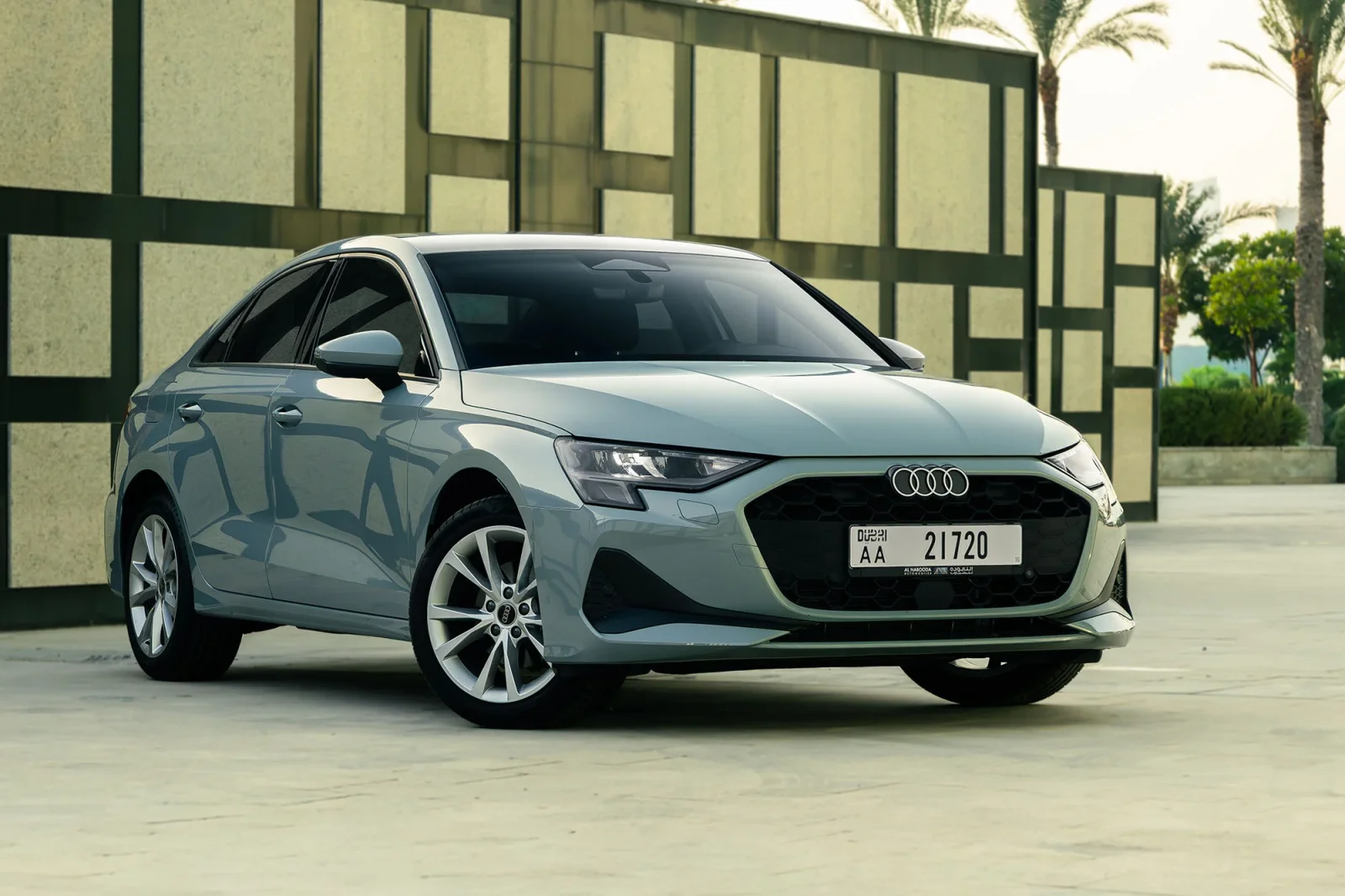 Huren Audi A3  Grijs 2026 in Abu Dhabi