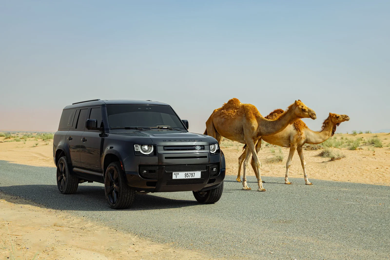 Huren Land Rover Defender 130 Grijs 2024 in Abu Dhabi - 11 