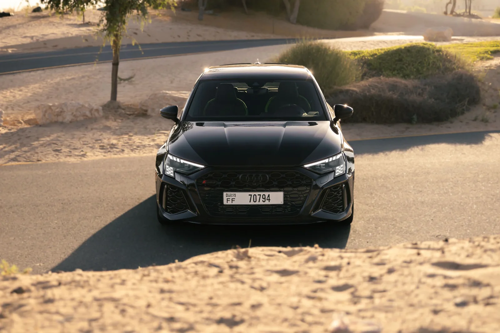 Huren Audi RS3  Zwart 2023 in Abu Dhabi - 3 