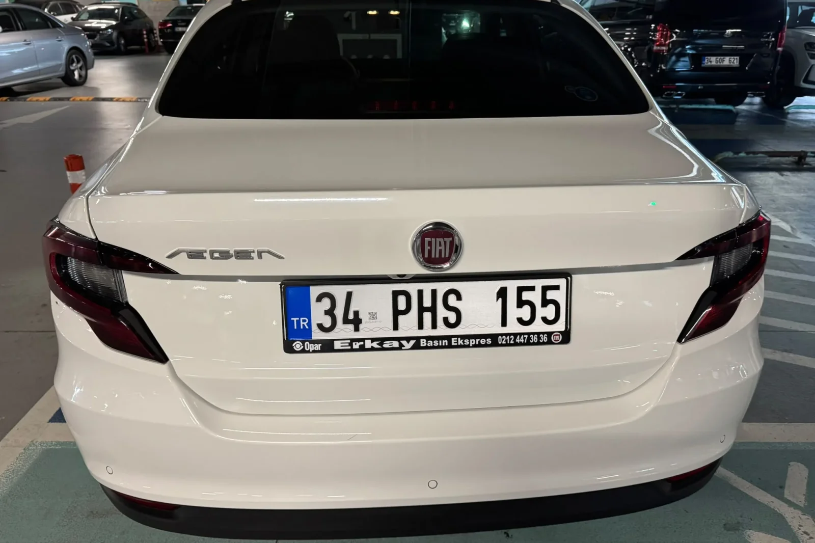Loyer Fiat Egea  Blanc 2025 en Istanbul