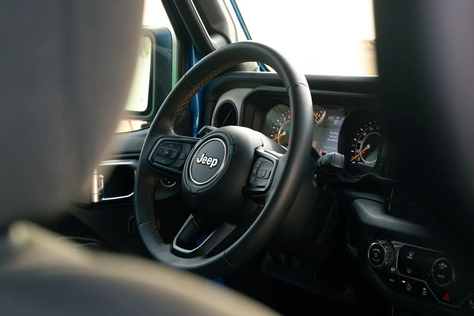 Rent Jeep Wrangler  Blue 2024 in Abu Dhabi - 4 