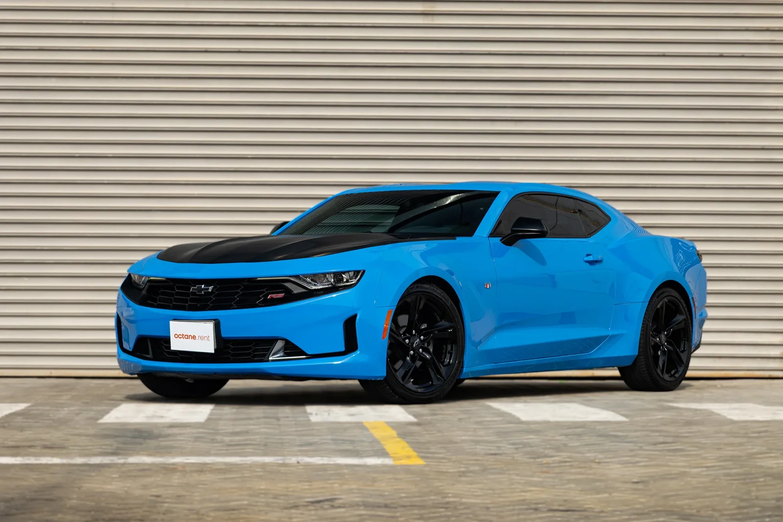 Rent Chevrolet Camaro  Blue 2022 in Abu Dhabi