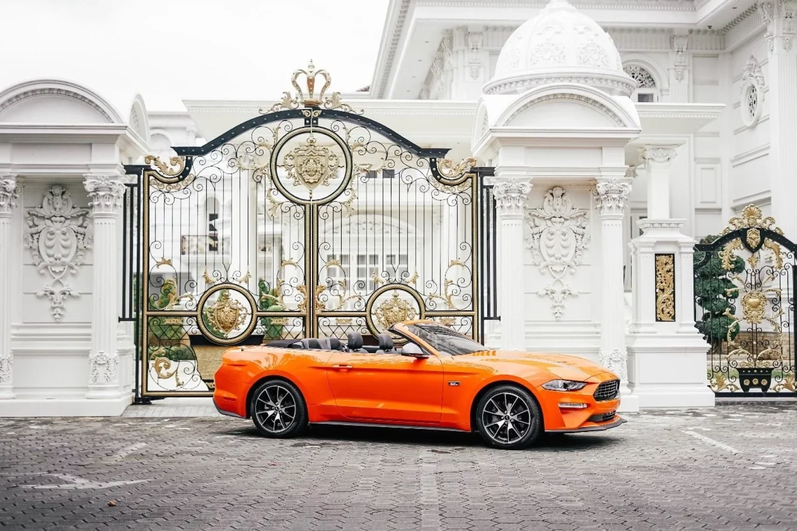 Rent Ford Mustang  Orange 2022 in Bali