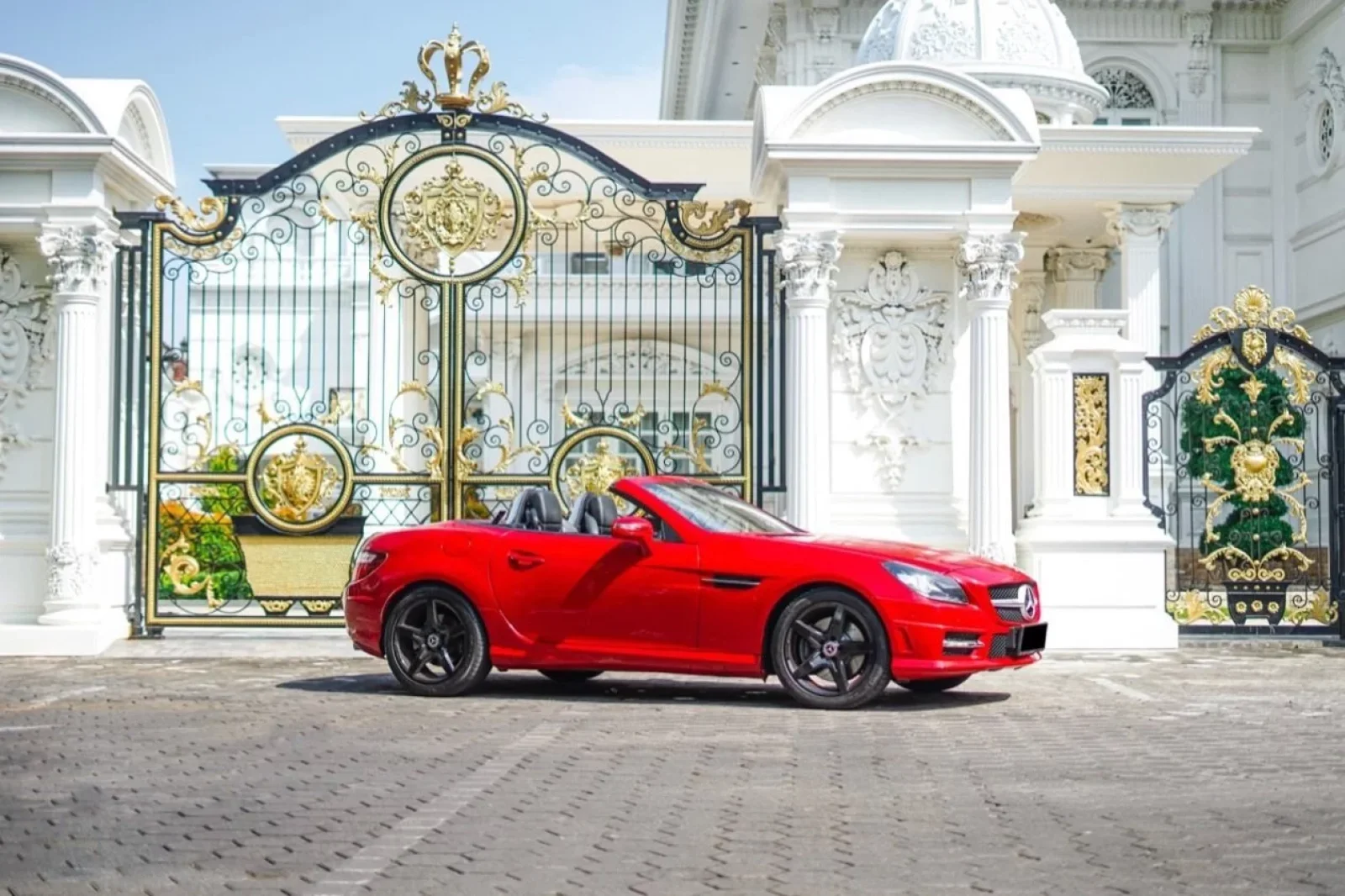 Rent Mercedes-Benz SLK-Class 250 Red 2017 in Bali