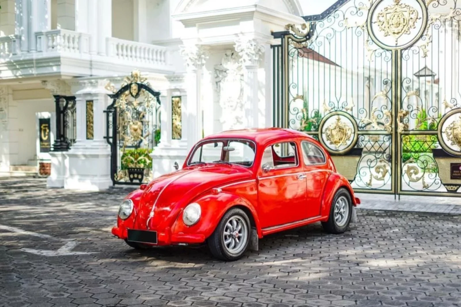 Miete Volkswagen Beetle Classic Rot 1965 in der Bali