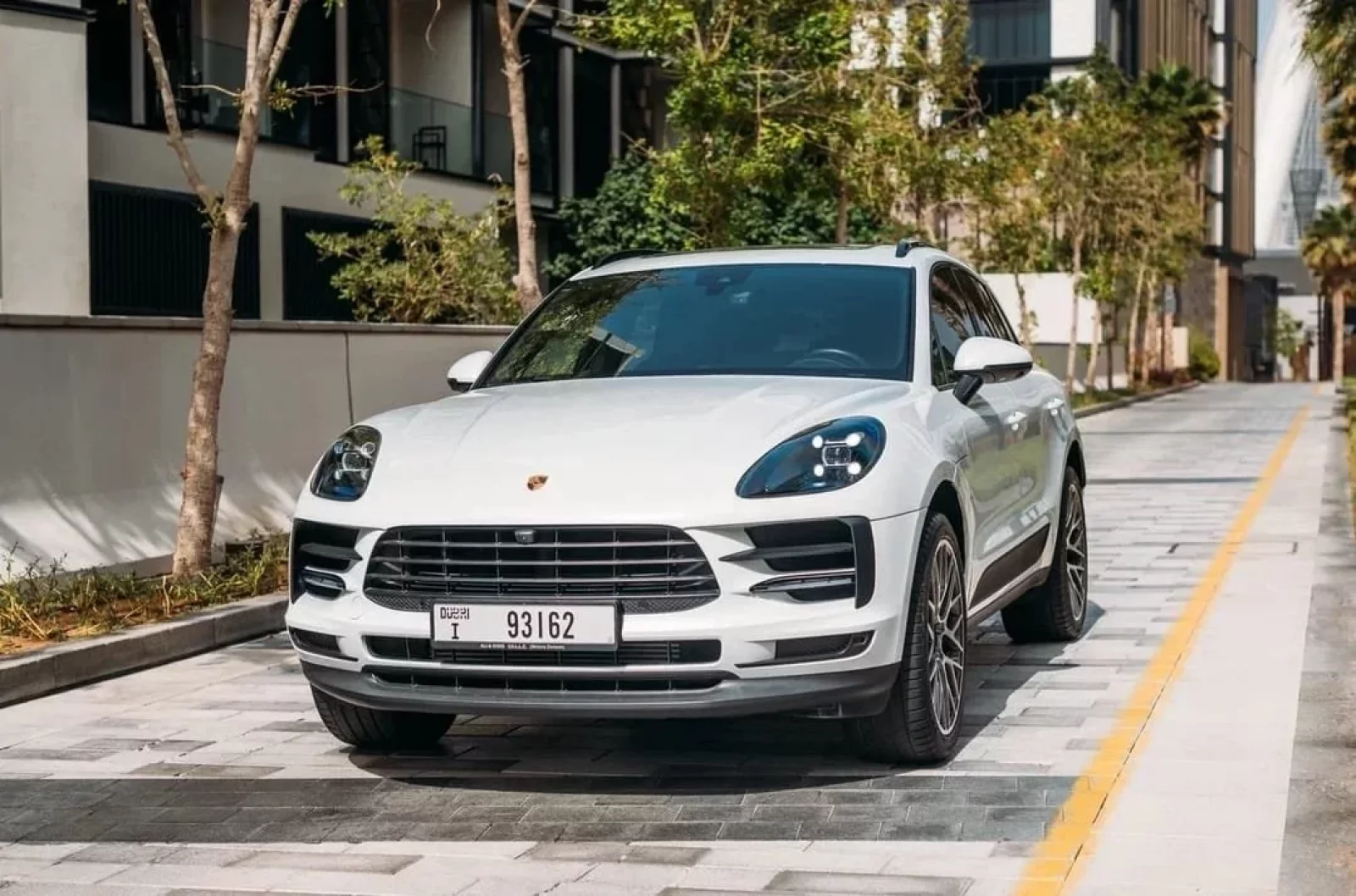 Rent Porsche Macan  White 2022 in Dubai