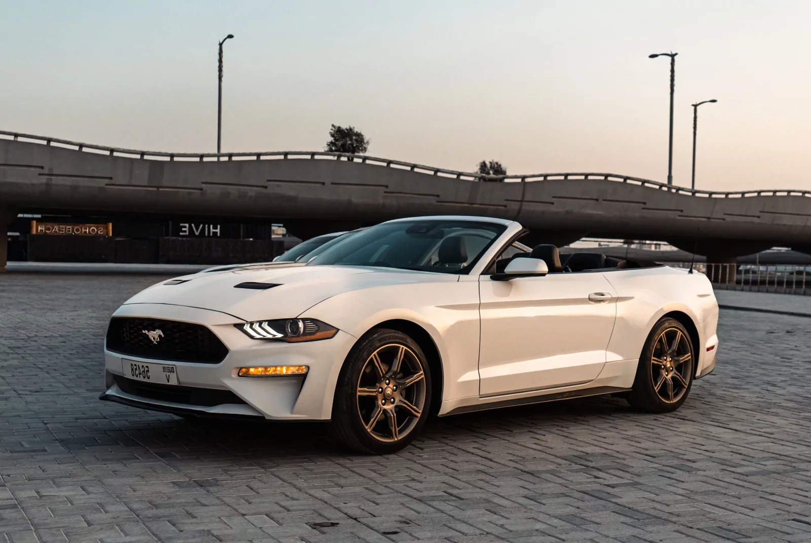 Rent Ford Mustang  White 2021 in Dubai