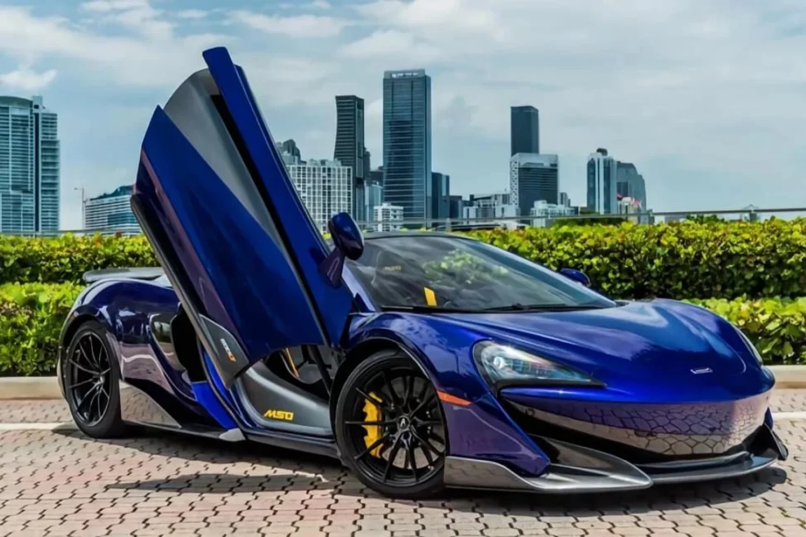 Rent McLaren 600LT  Blue 2022 in Miami