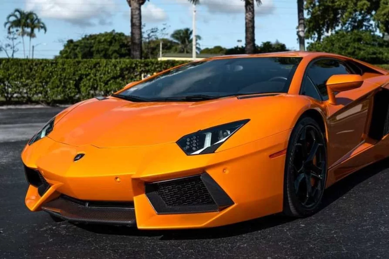 Alquiler Lamborghini Aventador  Naranja 2022 en Miami - 2 