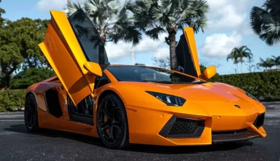 Lamborghini Aventador Orange 2022