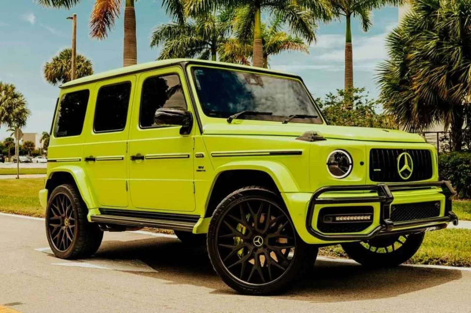 Loyer Mercedes-Benz G-Class G63 NEON EDITION Vert 2021 en Miami