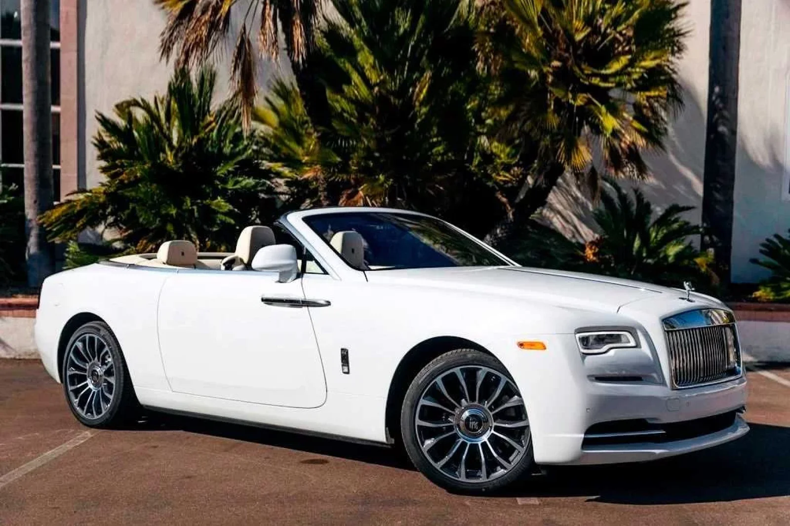 Rent Rolls-Royce Dawn  White 2022 in Miami