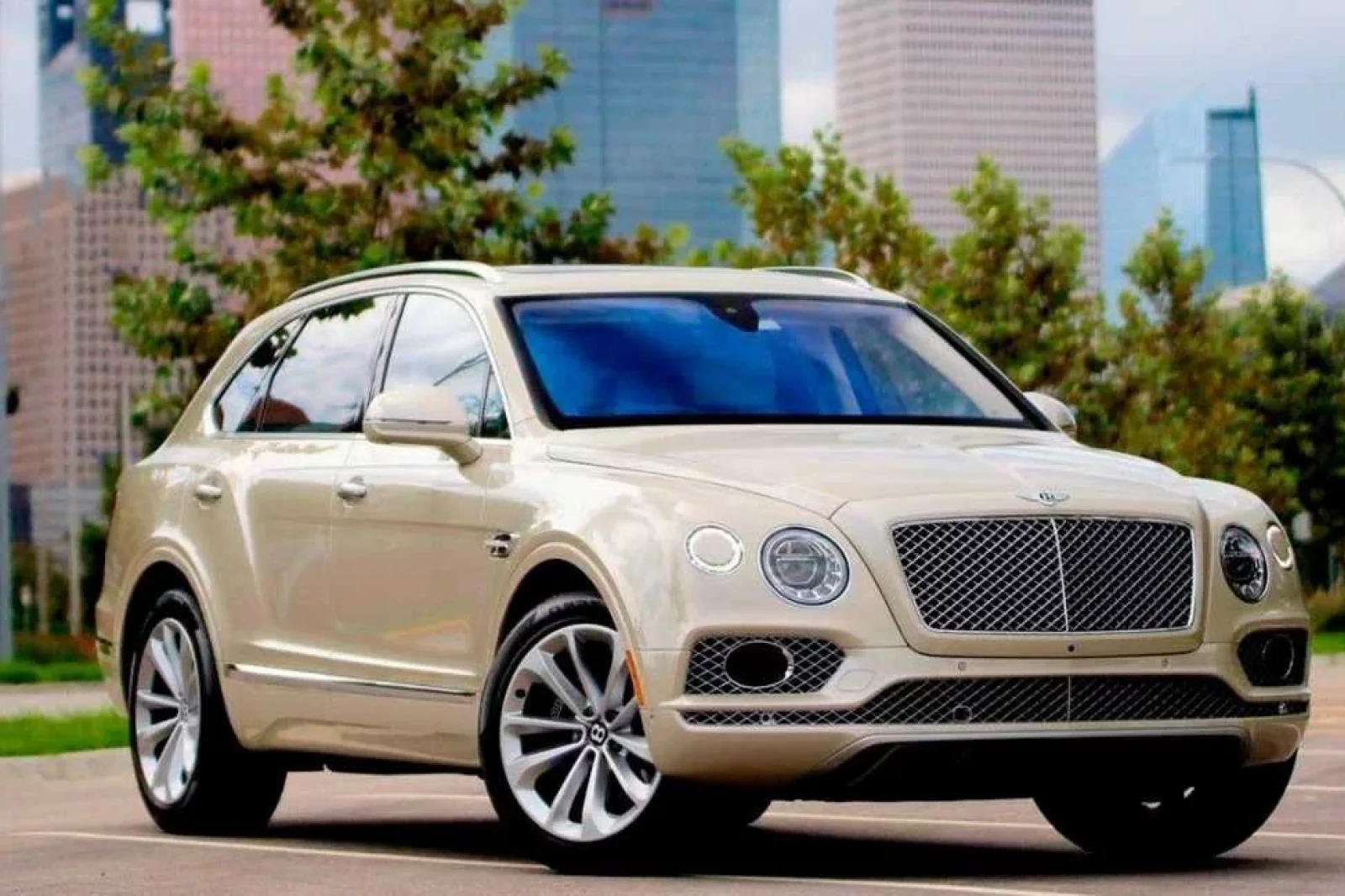 Rent Bentley Bentayga  Beige 2022 in Miami