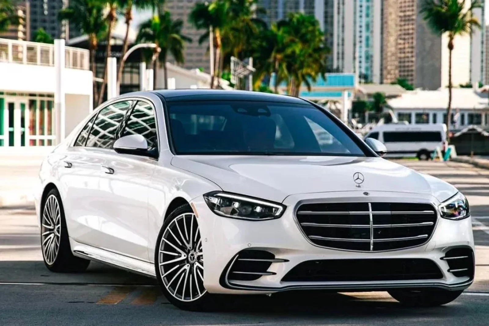 Rent Mercedes-Benz S-Class  White 2023 in Miami