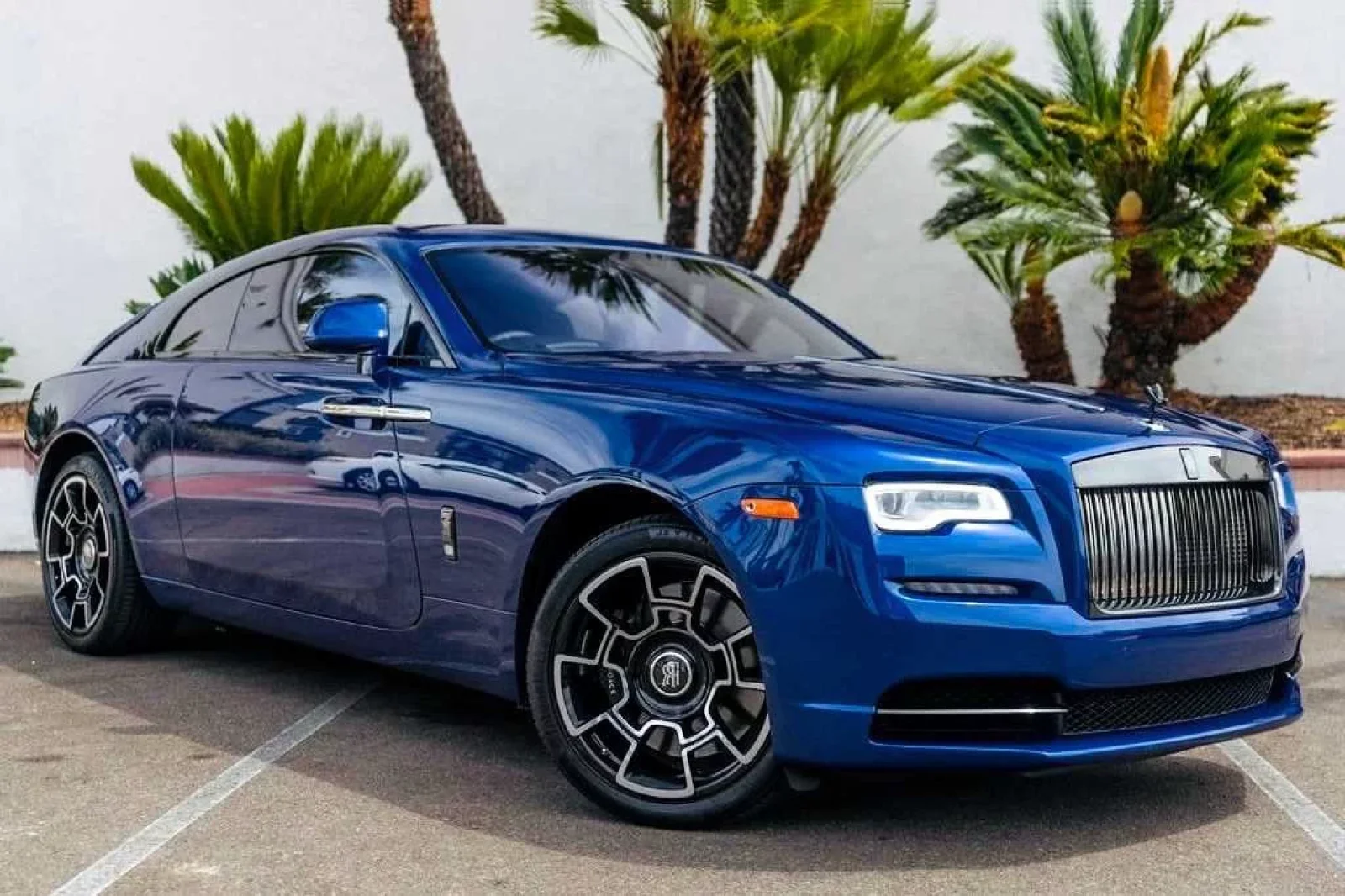 Rent Rolls-Royce Wraith  Blue 2018 in Miami