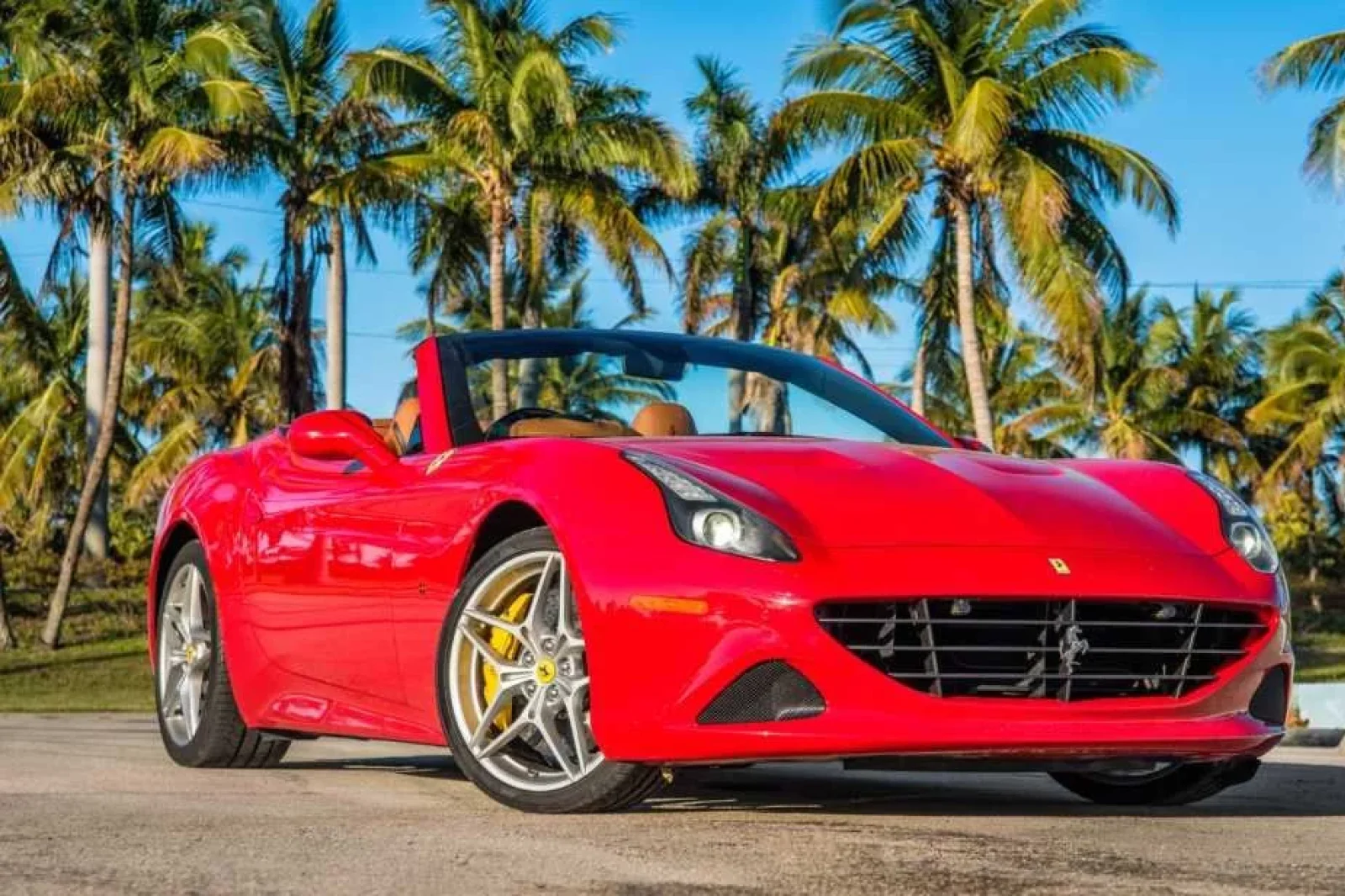 Rent Ferrari California T Red 2017 in Miami