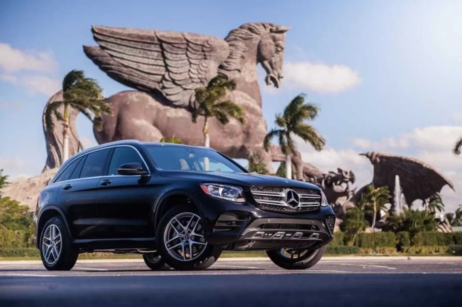 Rent Mercedes-Benz GLC AMG Black 2019 in Miami