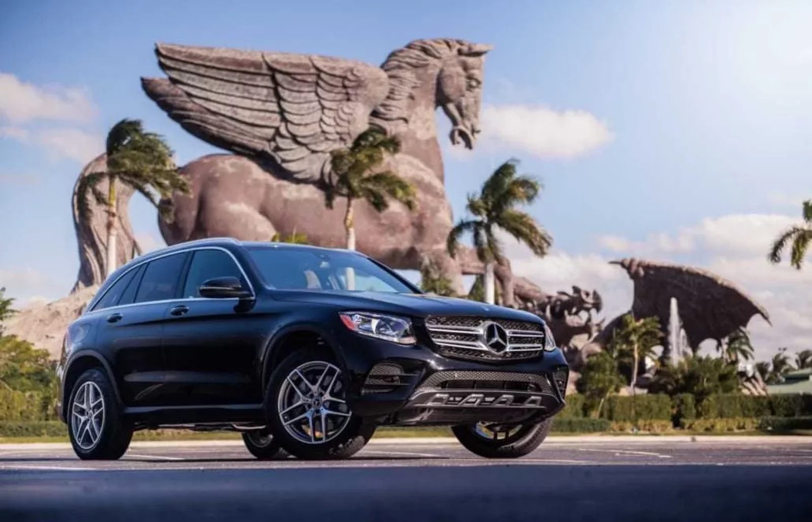 Rent Mercedes-Benz GLC AMG Black 2019 in Miami
