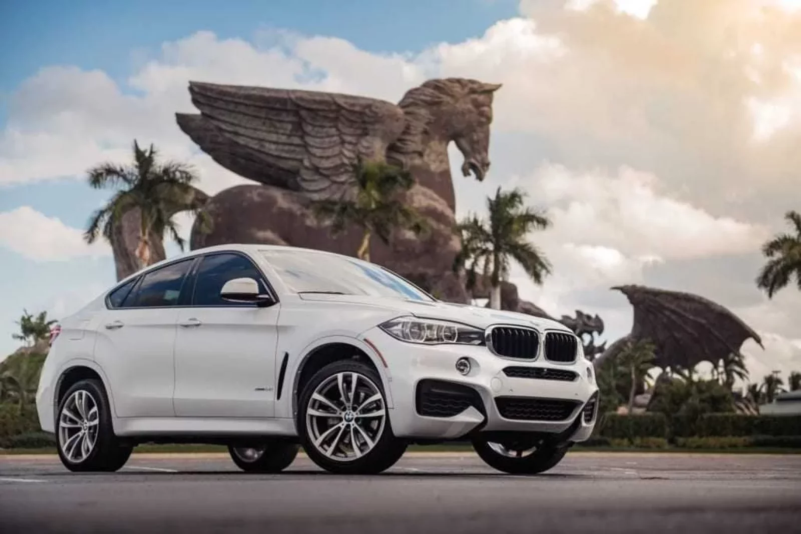 Rent BMW X6  White 2019 in Miami