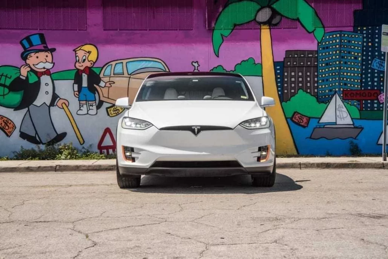 Rent Tesla Model X  White 2020 in Miami
