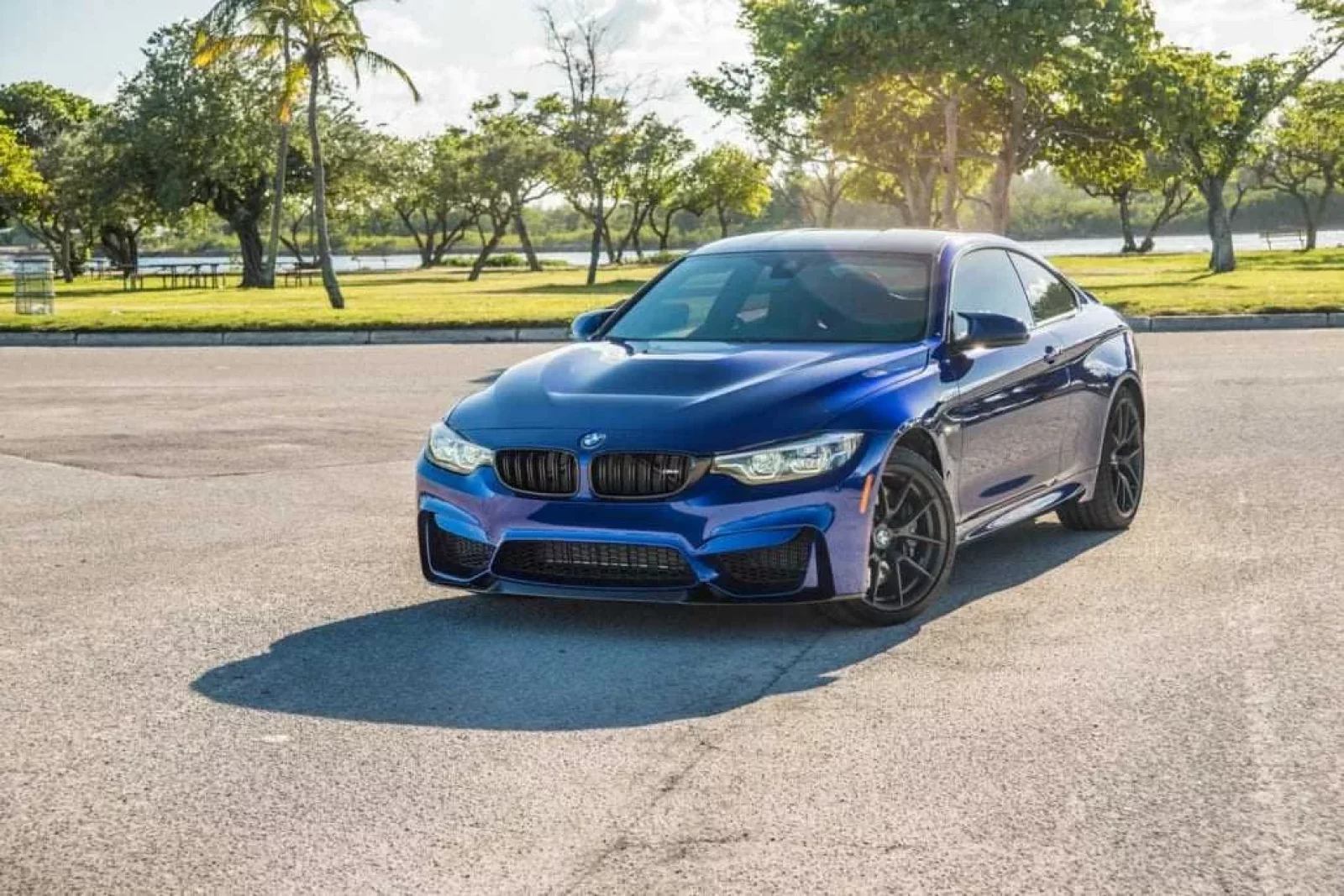 Rent BMW M4 COMPETITION SPORT Blue 2019 in Miami