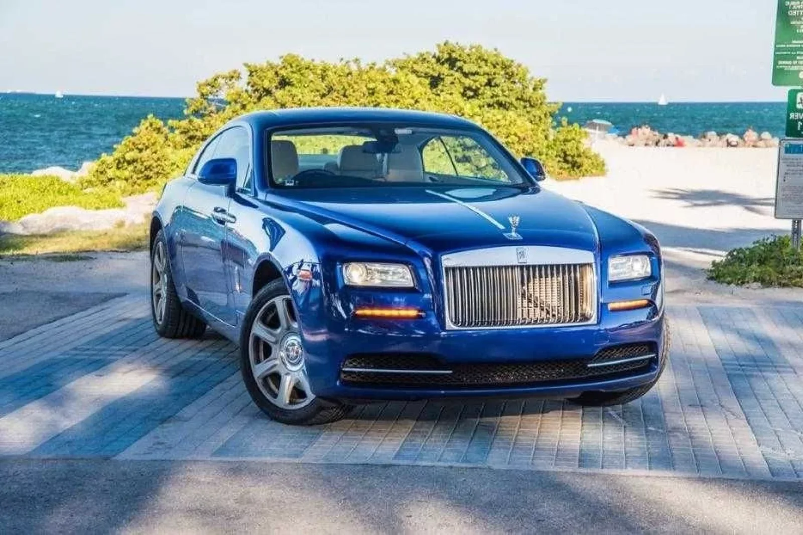 Loyer Rolls-Royce Wraith  Bleu 2018 en Miami