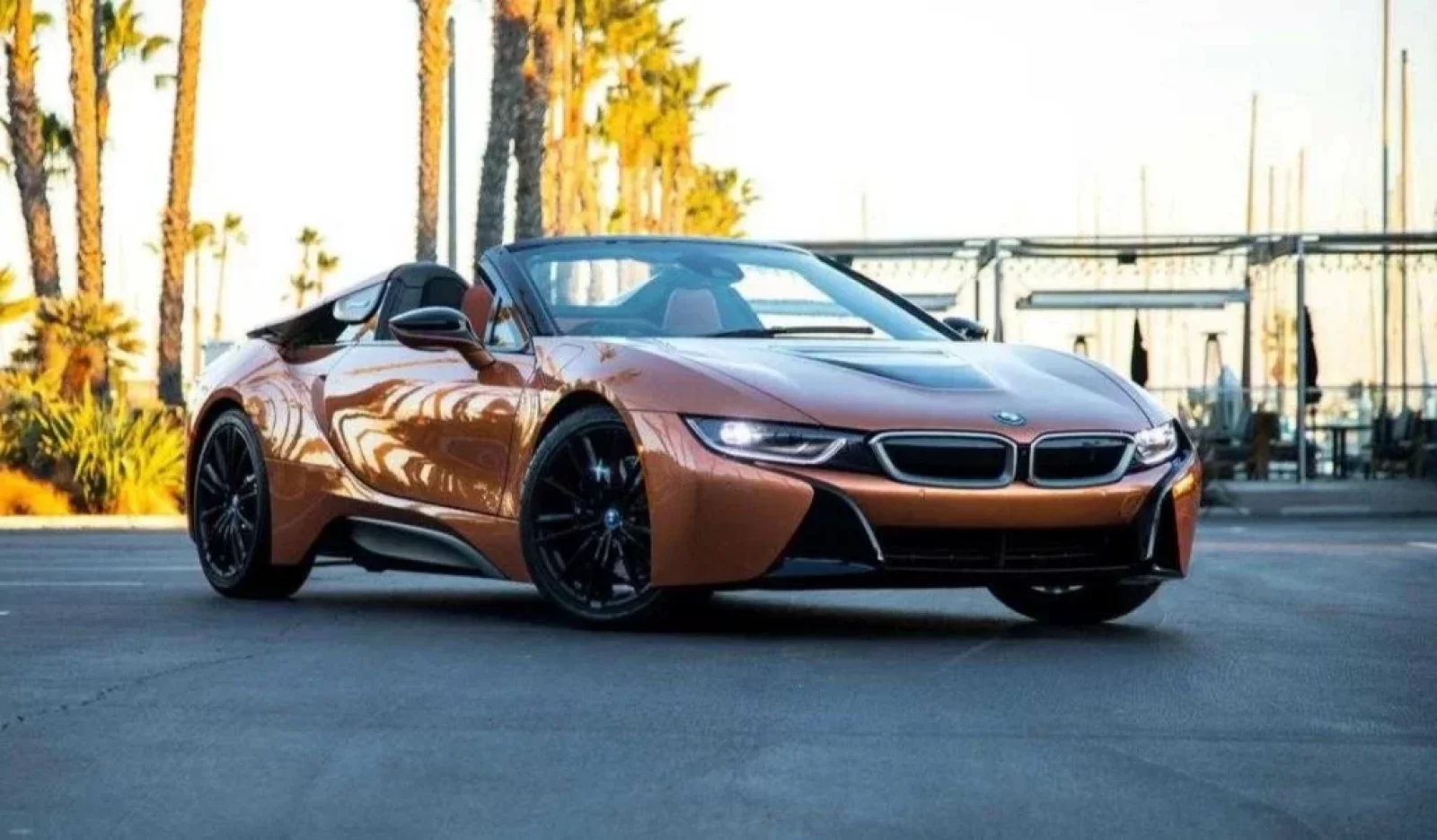 Rent BMW i8 Roadster Gold 2019 in Miami
