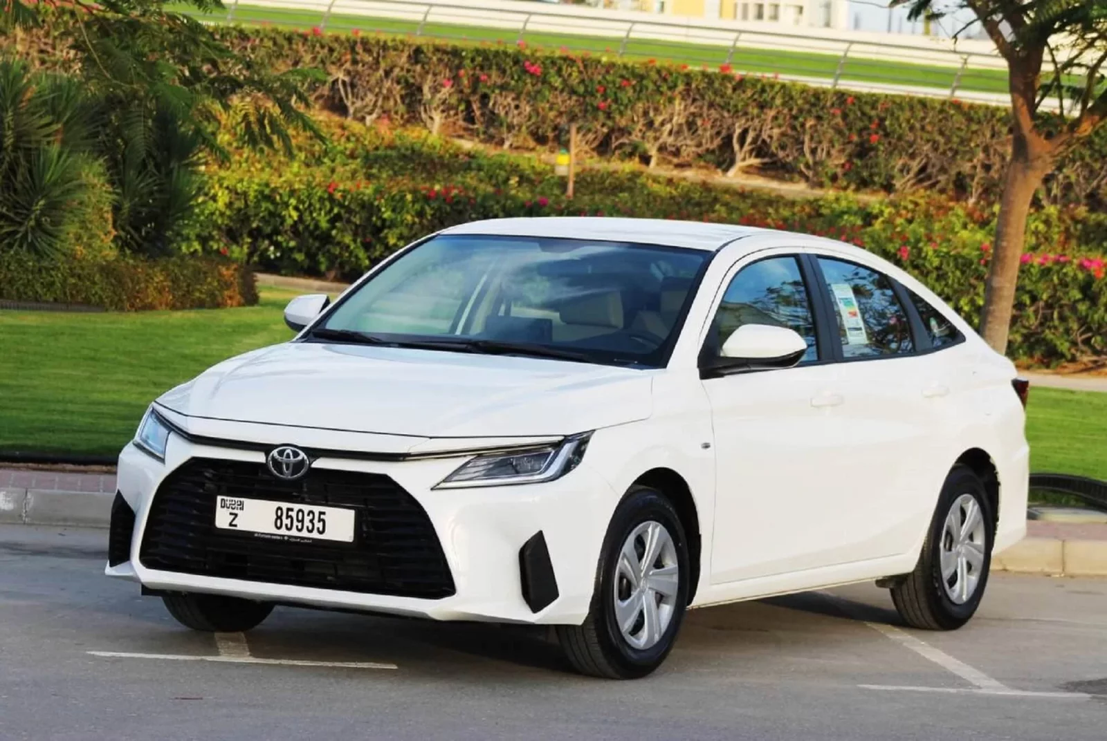 Rent Toyota Yaris  White 2023 in Dubai