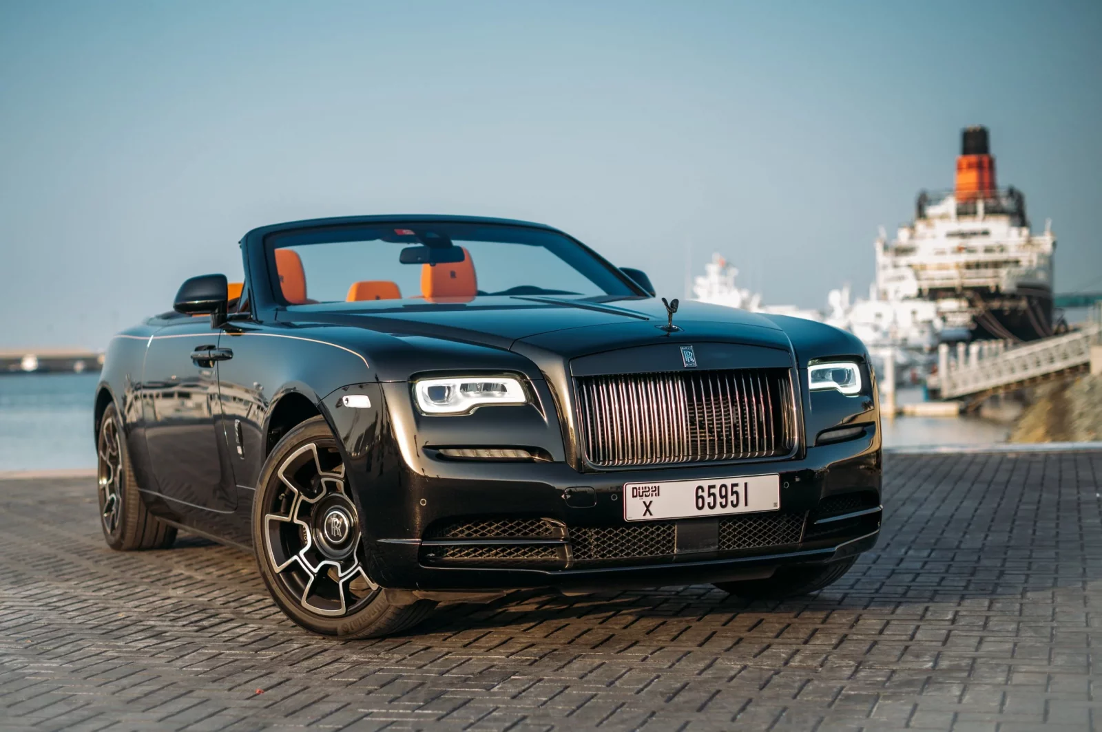 Rent Rolls-Royce Dawn Black Badge Black 2021 in Dubai