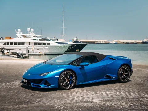 Lamborghini Huracan Evo Spyder Blue 2021