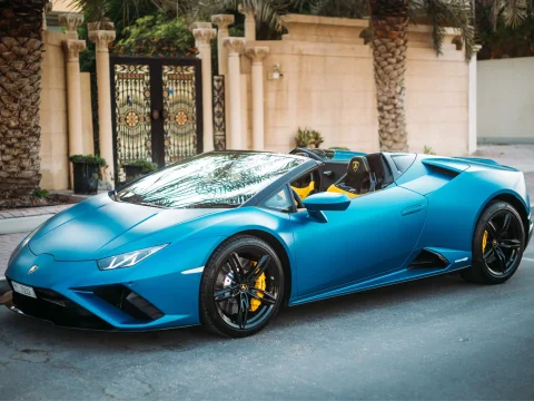 Lamborghini Huracan Evo Spyder Blue 2021