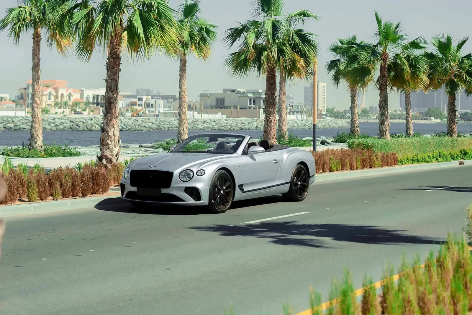 Rent Bentley Continental GT Convertible Grey 2022 in Dubai
