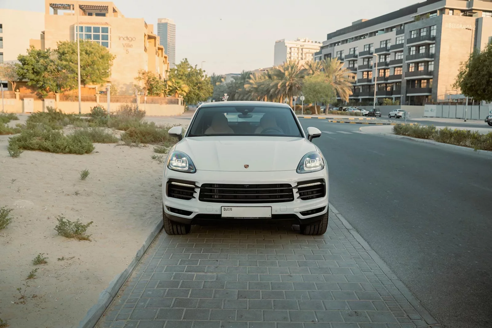 Rent Porsche Cayenne Coupe  White 2022 in Dubai