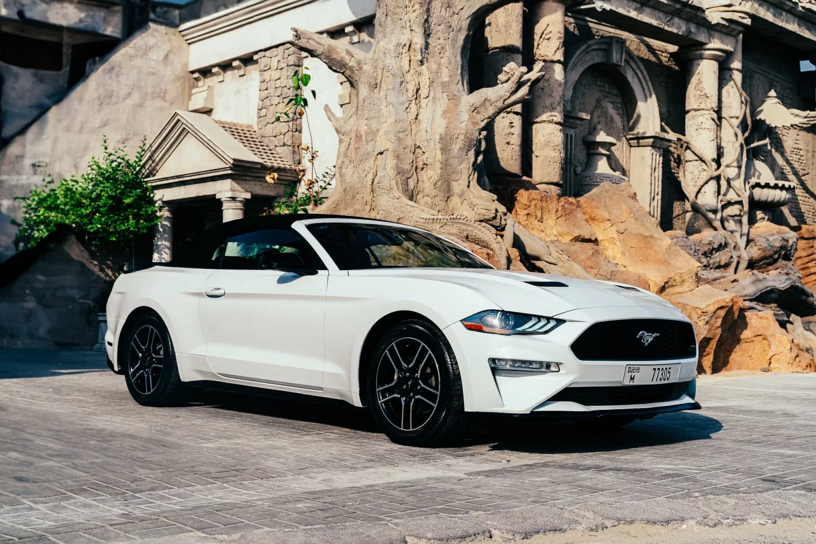 Rent Ford Mustang  White 2020 in Dubai