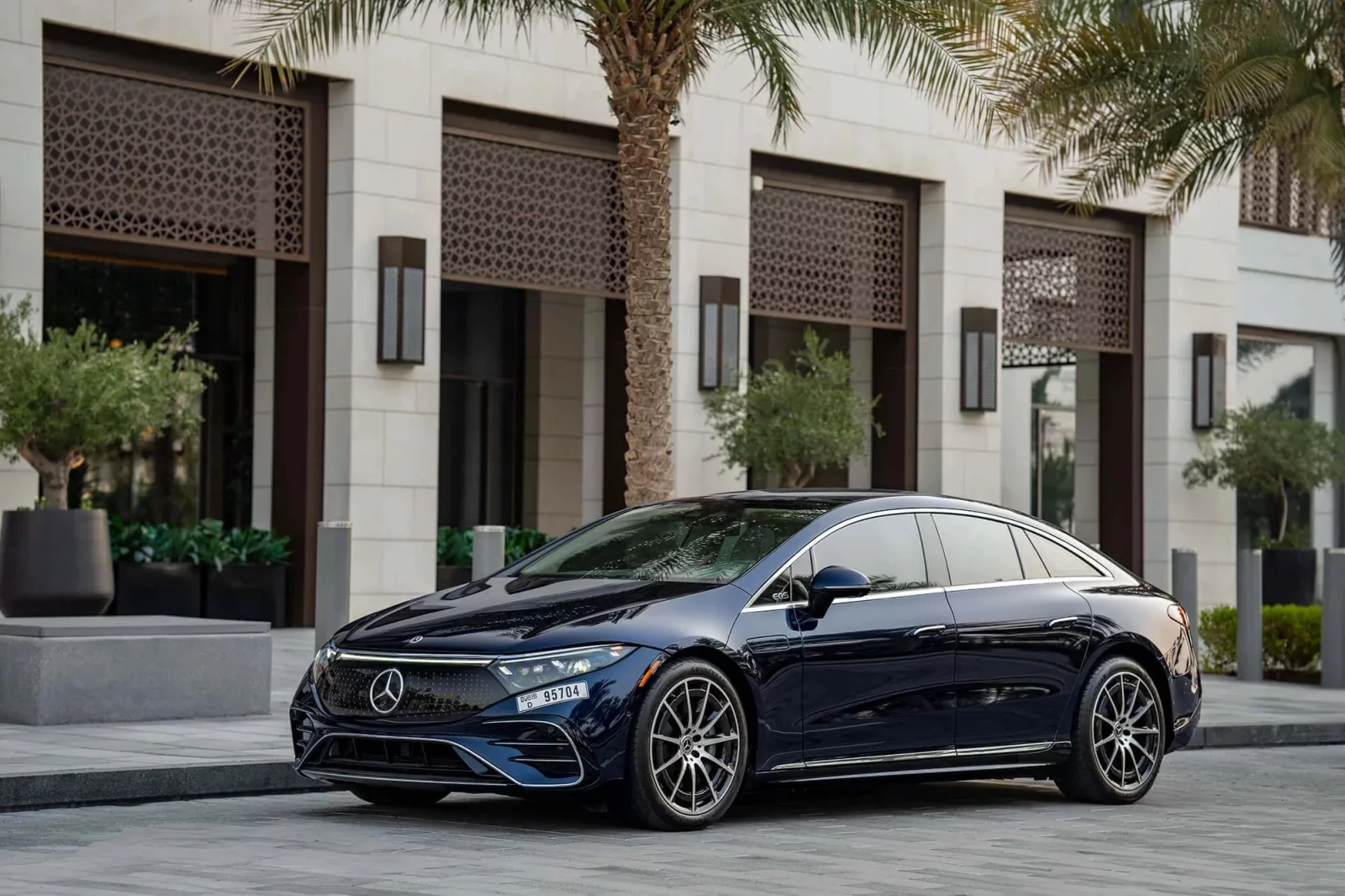 Rent Mercedes-Benz EQS 580 Blue 2022 in Dubai