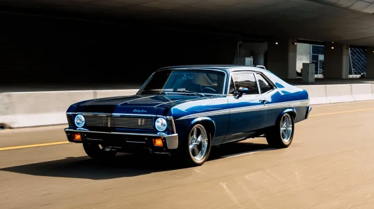 Chevrolet Nova Blue 1972