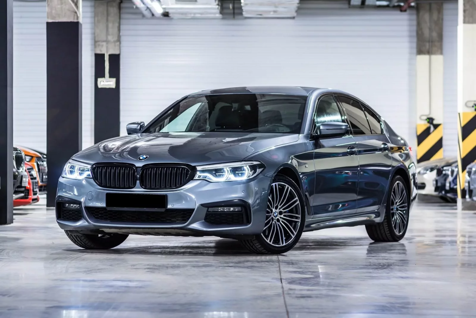 Rent BMW 5-Series  Blue 2020 in Dubai