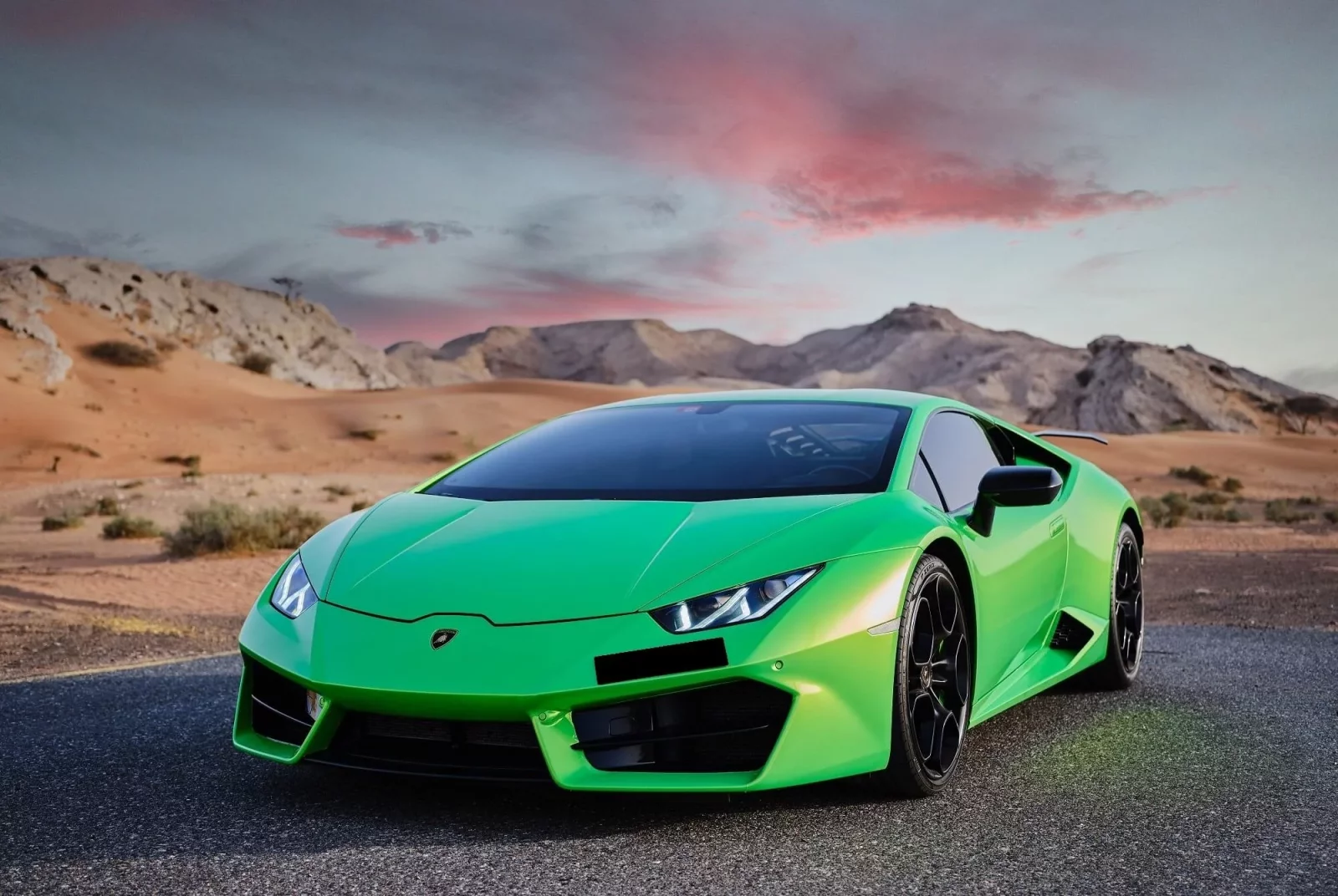 Rent Lamborghini Huracan  Green 2021 in Dubai