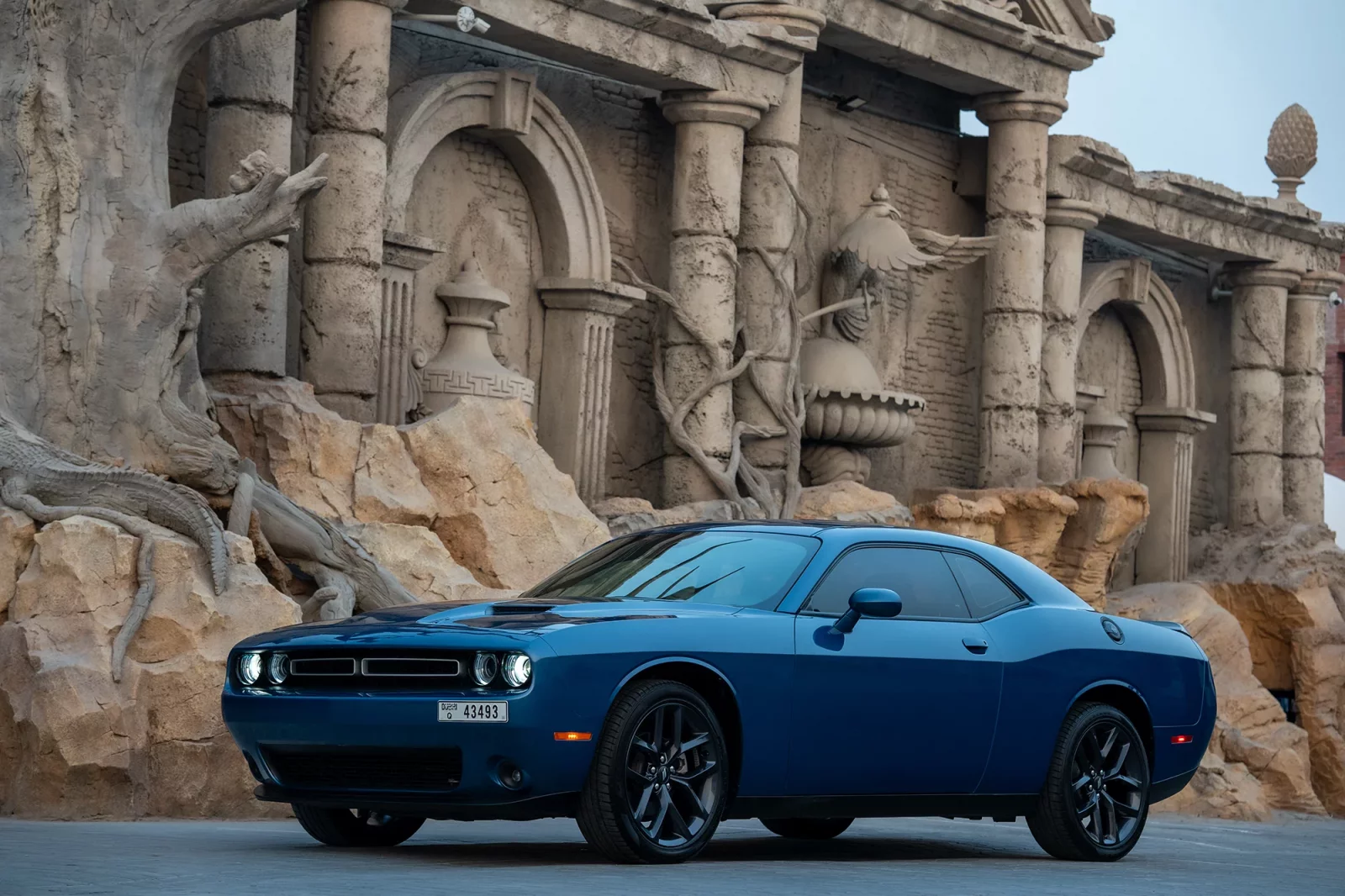 Rent Dodge Challenger  Blue 2022 in Dubai