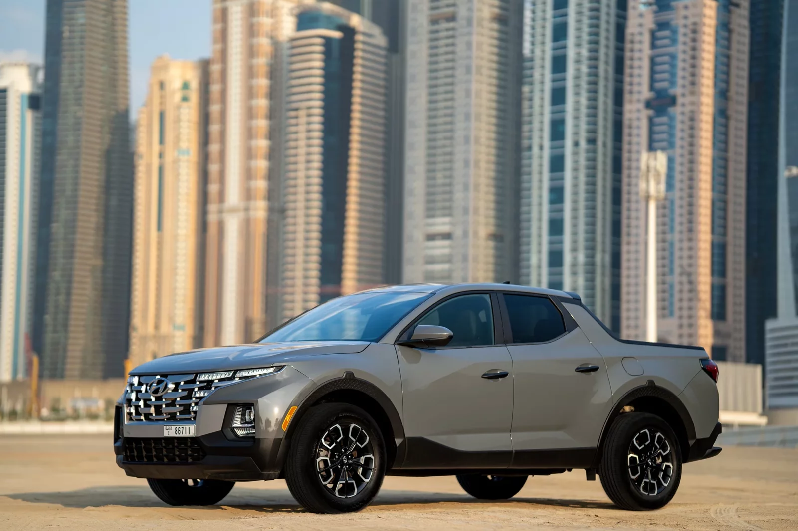 Rent Hyundai Santa Fe Cruz Grey 2022 in Dubai