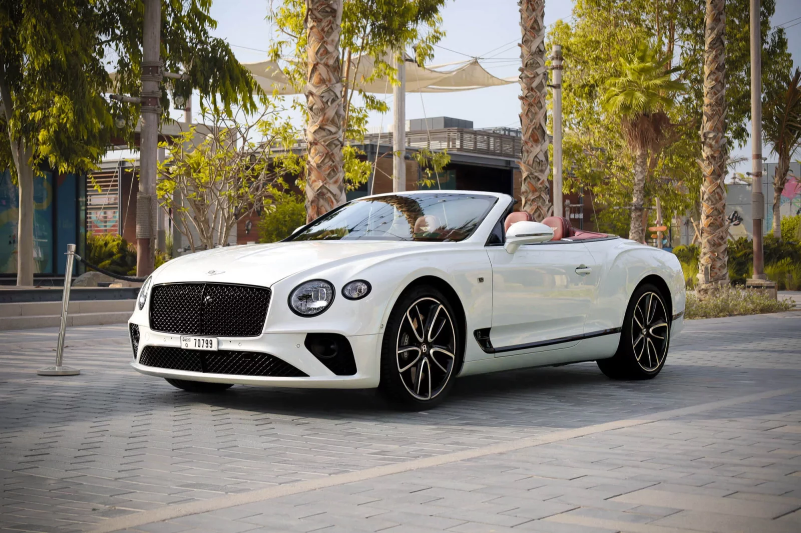 Rent Bentley Continental GTC W12 White 2019 in Dubai
